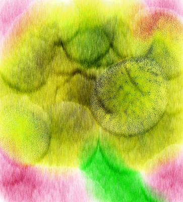 Yellow/Pink/Green ('08) - Image: 7 1/2 x 8 - Paper: 8 1/2 x 11 - Edition: 20 by Anne-Marie Levine